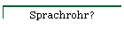 Sprachrohr?
